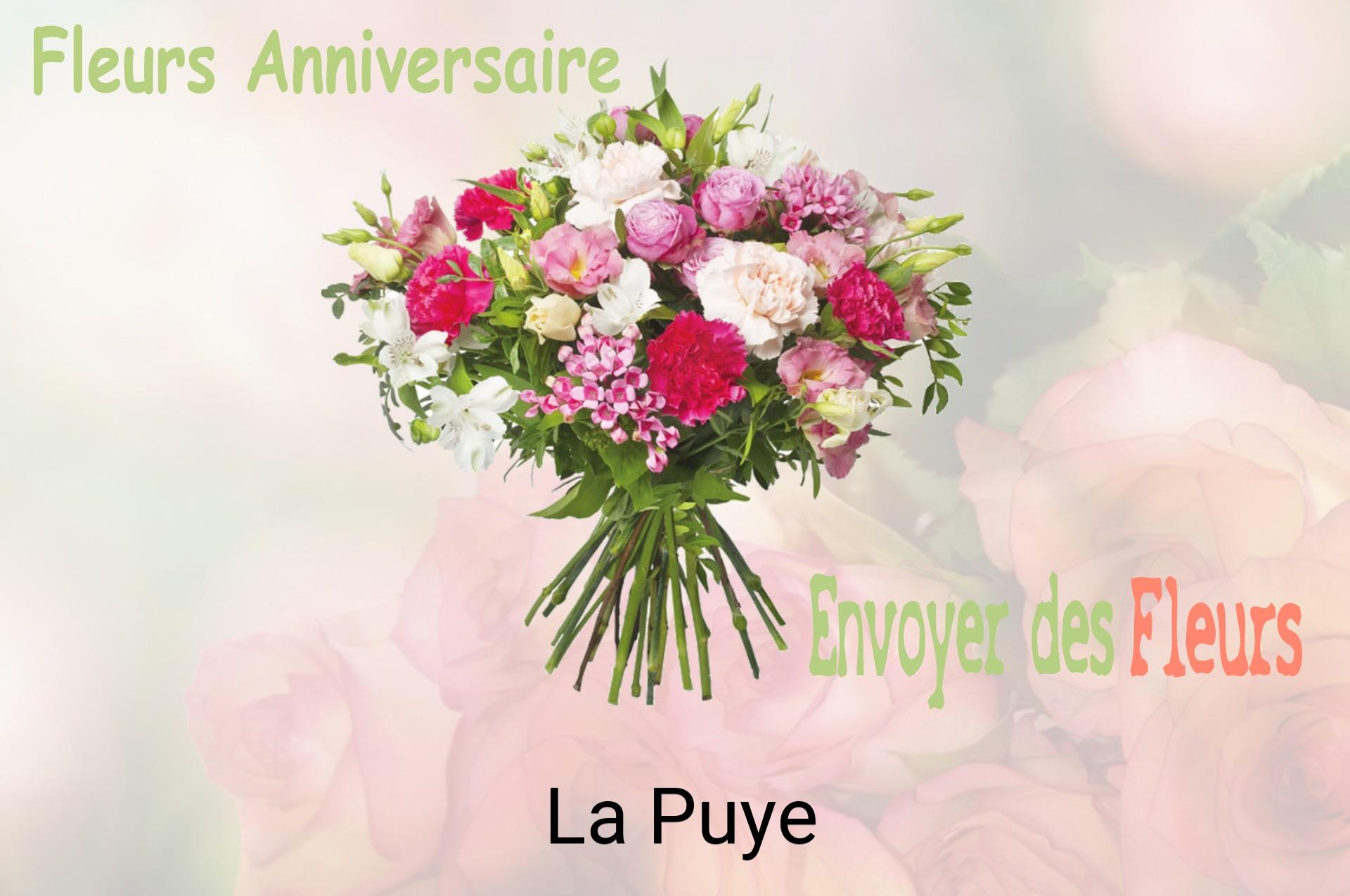 Bouquet de fleurs d’anniversaire livré à La Puye