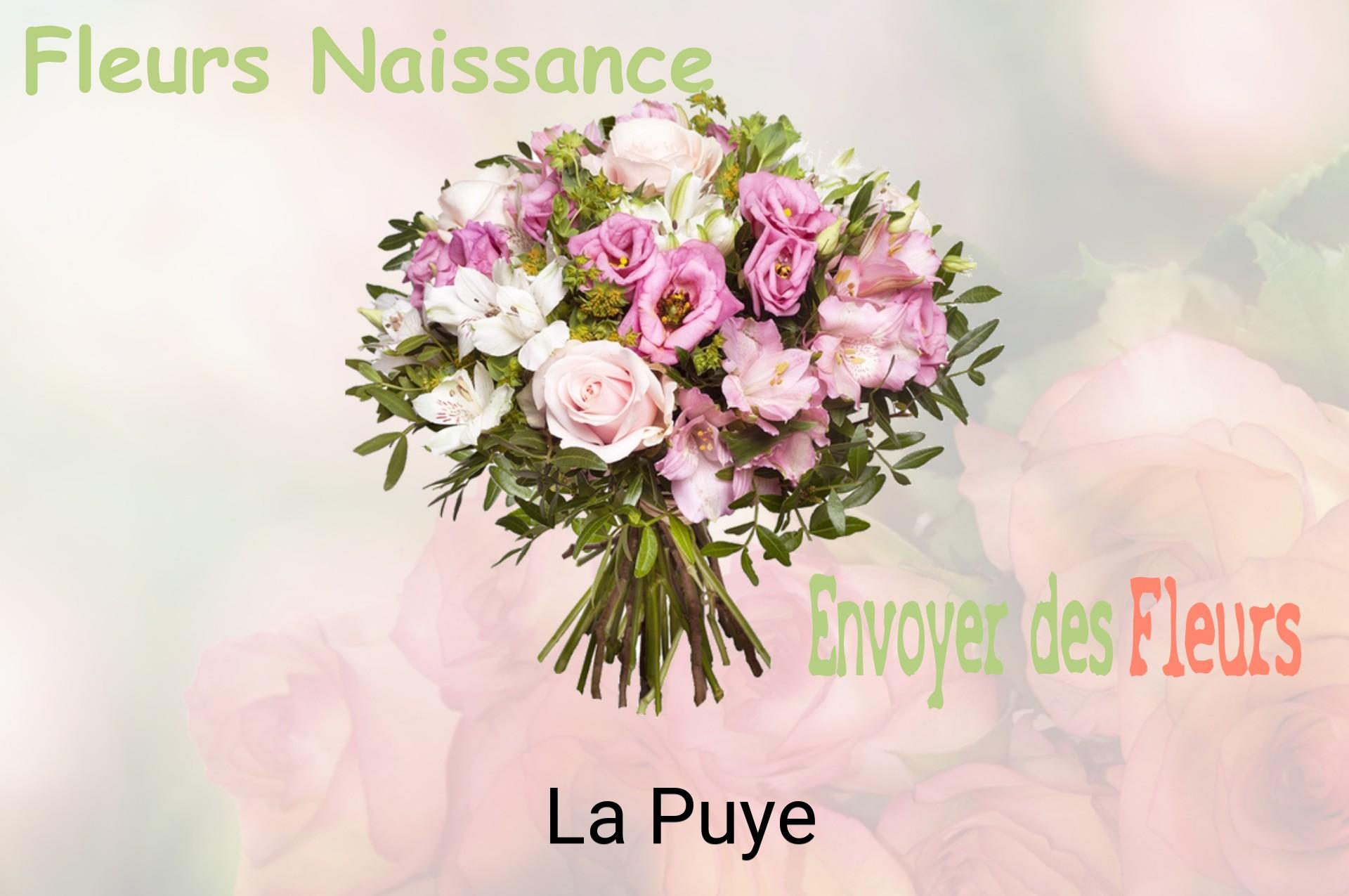 Bouquet de fleurs de naissance livré à La Puye